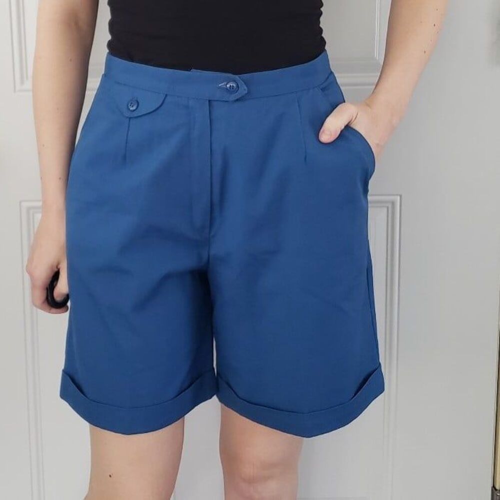 80s/90s Blue High Rise Shorts